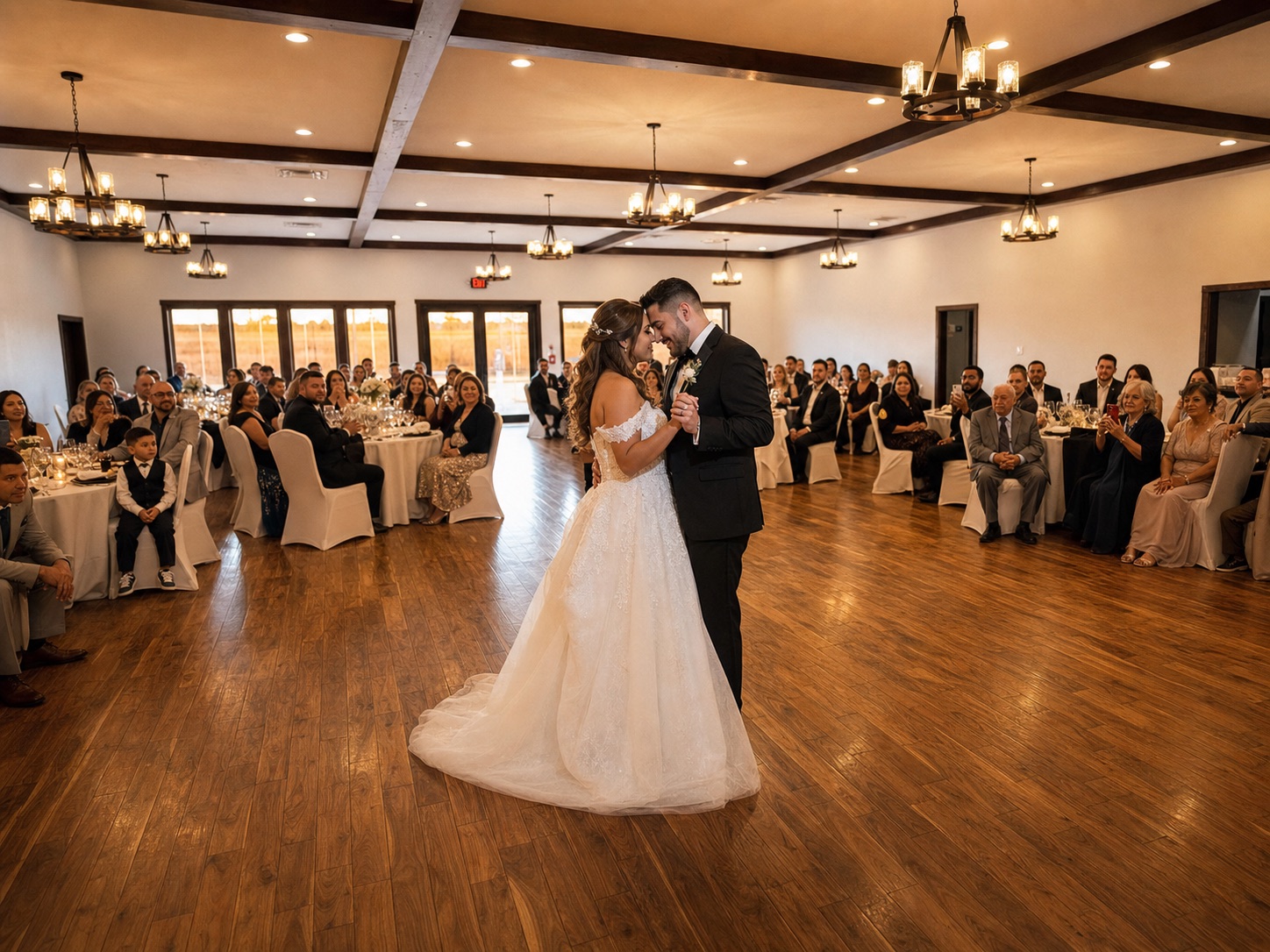 First dance at a wedding reception in the Rio Event Center ballroom in Belen, New Mexico